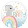 Select this 18" sweet mylar balloon with a cute grey elephant and