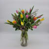Enjoy a creative and bright tulip arrangement with seasonal colors. (Seasonally available)
15