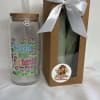 A cheerful faith‑inspired gift set designed to comfort and delight: this flower