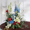 A dignified, ceremonial tribute that honors a life with quiet strength and