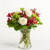 Beautifully displaying the timeless red, white, and green of the season, our