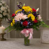 Designer choice of fresh cut flowers - in vase or wicker basket.

Colors