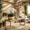 Eight Luxury White Phalaenopsis orchid Arrangement designed for gifting with a Gold