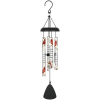 Create a meaningful tribute with this 21" Picturesque Sonnet Wind Chime. Expertly