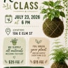 Kokedama Class: Learn the art of creating beautiful moss-wrapped plant displays in