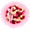 Mix color rose whit pink color paper