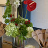 A playful, market-inspired event centerpiece that makes a bold statement for a