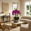 Thirteen Luxury Purple Phalaenopsis orchid Arrangement designed for gifting with a Natural