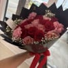 18 roses red and pink mix