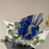 A stunning bouquet featuring premium roses, delicate baby&rsquo;s breath, and fresh eucalyptus