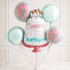 Celebrate in sweet style with the Pastel Birthday Balloon Bouquet&trade;. This festive