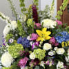 Large funeral arrangement