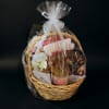 Pamper someone special with a deluxe spa gift basket featuring candles, bath