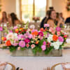 Rainbow colors in a box for a perfect Spring centerpiece 