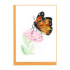 Our Quilled Monarch Butterfly card depicts the inspiring insect with orange and