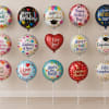 Bright, celebratory foil balloons on sturdy sticks-perfect as a birthday bouquet, graduation