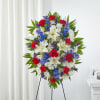 A red, white and blue expression of love and service to honor