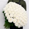 100 White Rose Bouquet! No vase is included, just the flowers!