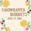 Decorative floral graphic with the words 