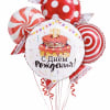 A playful and vibrant balloon composition designed to bring instant joy and