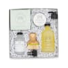 Lavender-scented soap and cleaning gift set in a box