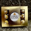 Box of Ferrero Rocher hazelnut chocolates