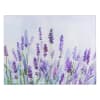 Lavender flower painting on a rectangular canvas