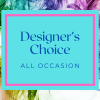 Designer’s Choice all-occasion card with colorful smoke background