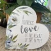 Wood heart. A Mother's love Is The Heart Of The Family 5"