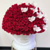 125 Premium Red Roses with Orchids