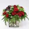 Celebrate the season with our Merry Moments Cube Arrangement, a charming mix