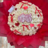 100 White Roses with Love Accents (will exclude the "be my valentine"