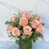 Peach Roses &mdash; A timeless and elegant arrangement featuring premium peach roses