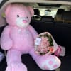 Regalo para quincea&ntilde;era rosas y peluche