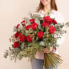 This is where 'Exceptional Love' was born, a large bouquet of red