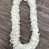 White Double orchid lei
