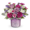 Make Mom's day shine with our Radiant Reverie cylinder vase, featuring a