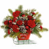 Teleflora's Sleigh All The Way Bouquet delivers bold holiday color with a