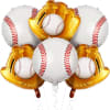 A fun baseball balloon bouquet perfect for birthdays, team celebrations, and baseball