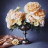 Apricot Silk is a study in softness&mdash;layered garden-style roses in warm apricot