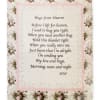A soft, quilted keepsake that offers comfort when words fall short the