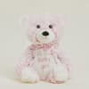 Pink teddy bear with "baby girl" text on its belly