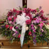 This casket spray is not only a tribute to a lost loved