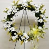 PREMIUM DROP OF SUNSHINE WREATH BY TWIN TOWERS FLORIST