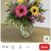 Gerber daisy , sunflowers, snap dragons , crespedia , mini carns leather