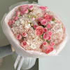 Beautiful mix of baby pink mini roses and Hydrengea 