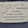 14"x10" concrete stone with raised tree design