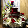 This beautiful Urn Arrangement is a timeless tribute that honors a cherished