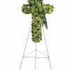 "A spiritual tribute for the religious service, this lovely cross made of