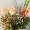 Mix of peachy pinks, simple, elegant and fit for any occasion to